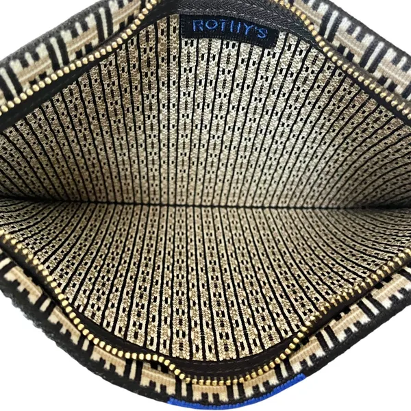 NWT Rothy's The Wristlet Jetset Black Basket Weave Convertible Clutch Handbag - Image 4