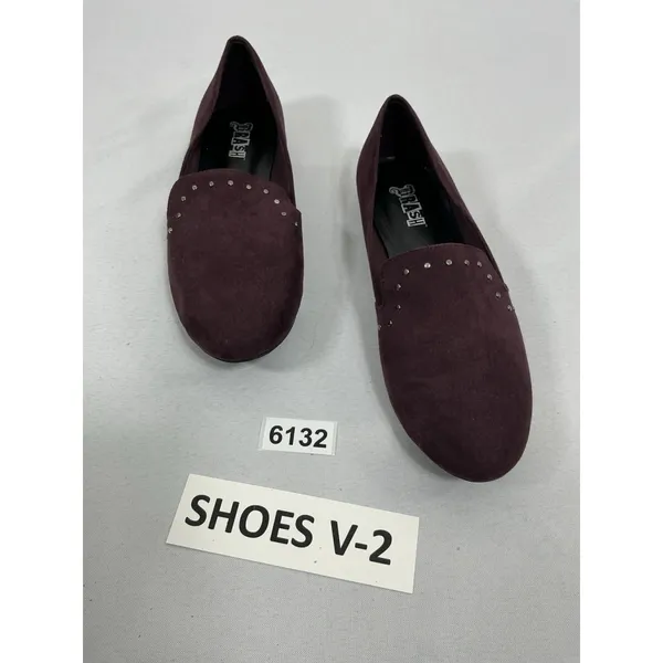 Womans Brash Slipon Loafers 7 W Purple Stud Accents NWOT - Image 3