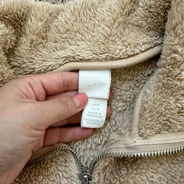 H&M Sherpa Half Zip - Image 3