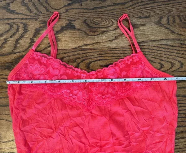 Maurice's Bright Pink Lace Trim Camisole - Image 5