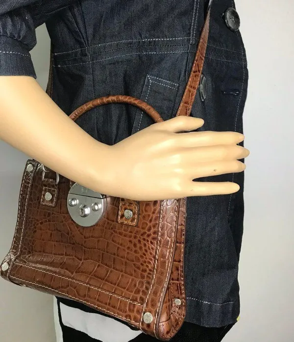 Michael Kors Brown Medium Leather CrossBody Bag - Image 5