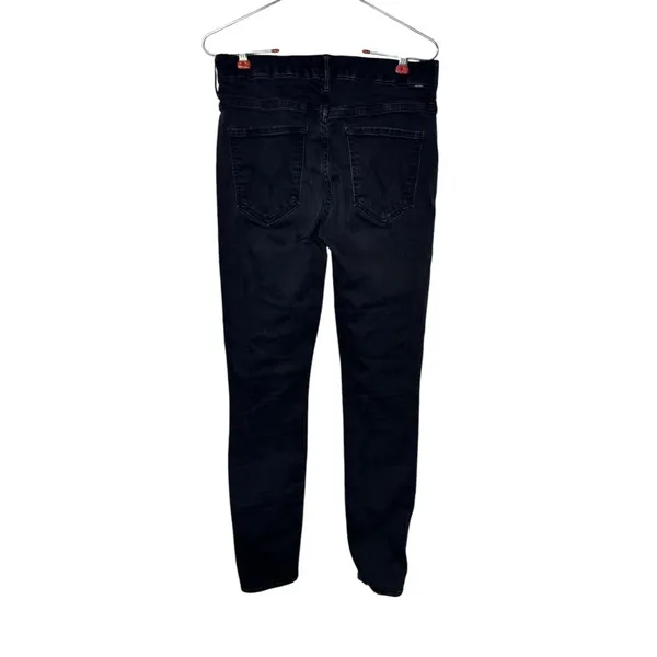 Mother Womens Jeans Comfort Ankle Skinny Stretch Mid-Rise‎ Dark Denim Black 28 - Image 6