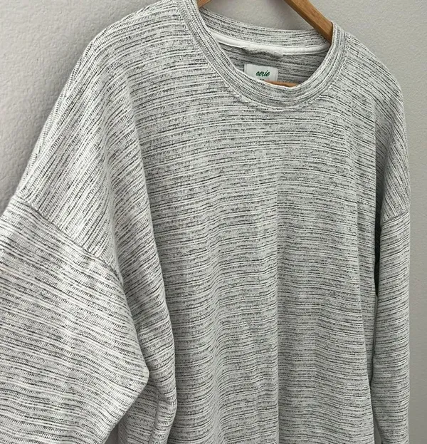 Aerie Drop Sleeve Heather Gray Sweater | Size Medium - Image 2