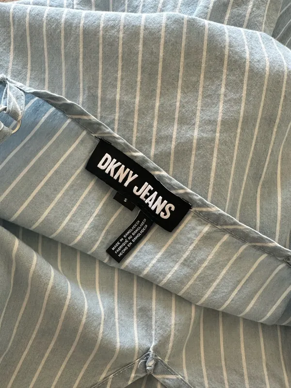 DKNY Dress blue & white stripes W/ POCKETS - Image 5
