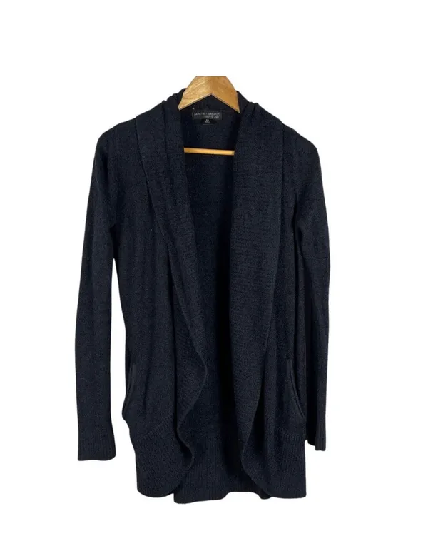 Barefoot Dreams CozyChic Lite in Black‎ Front Pockets Size XS - Image 2