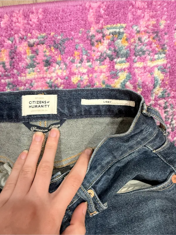 Citizens Of Humanity Dark Blue Flare Jeans - Image 2