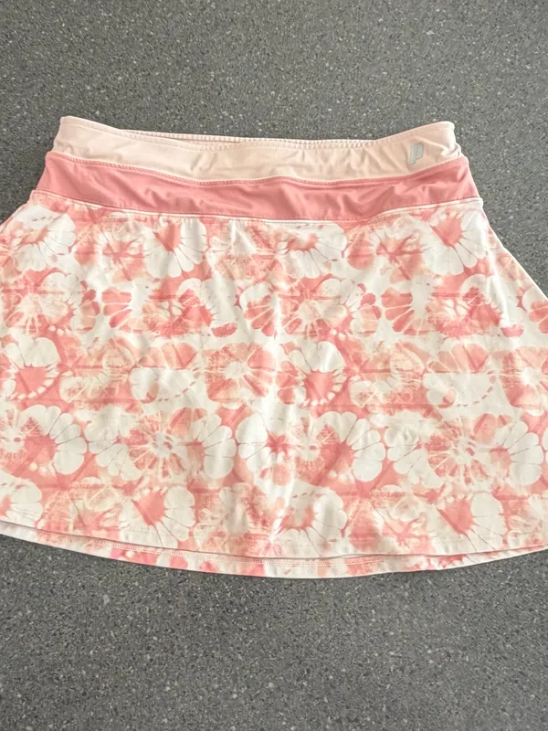 Prince Pink Floral Tie Dye Tennis Skort Athletic Golf Skirt Built-In Shorts M - Image 3