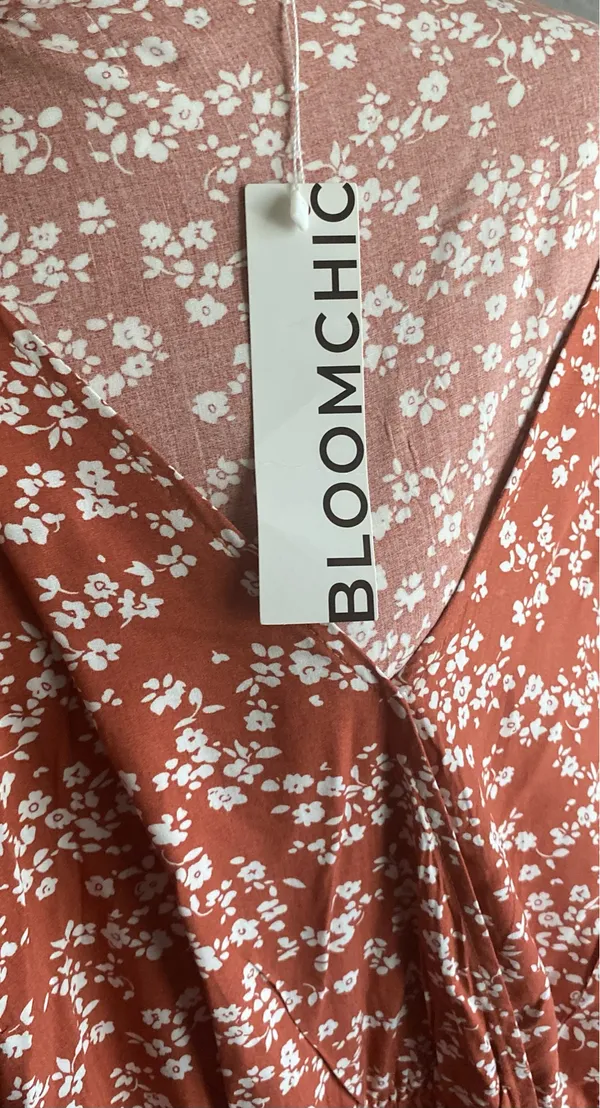 Nwt-Bloomchic-Womens Red Floral Maxi Dress-Size 18/20 - Image 9
