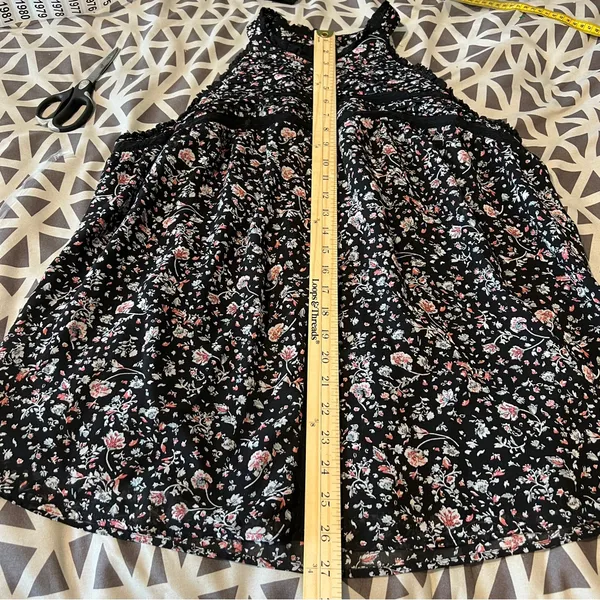 Anthropologie Maeve Lace Ruffle Trim Floral Sleeveless Halter‎ Neck Top Size XL - Image 15