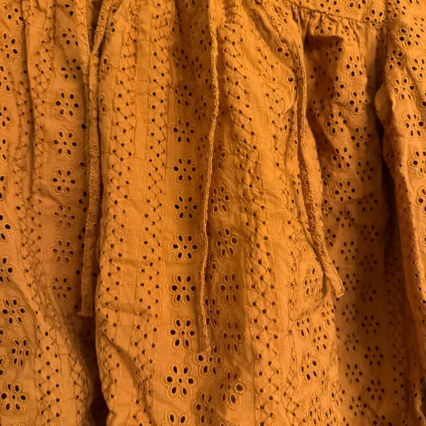MADEWELL Eyelet Double-Tie Peasant Top‎ - Image 5