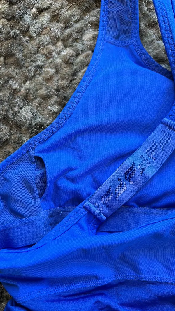 Fabletics workout top in blue - Image 7