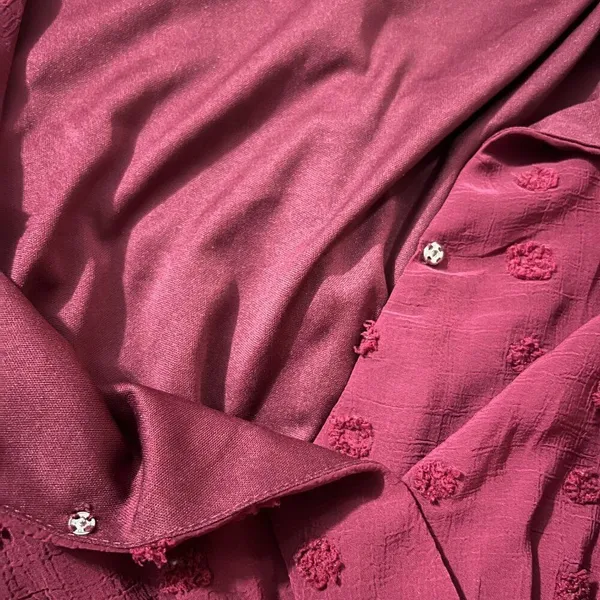 Baltic Born Paisley Dot‎ Midi Dress Burgundy Women's L - Image 13