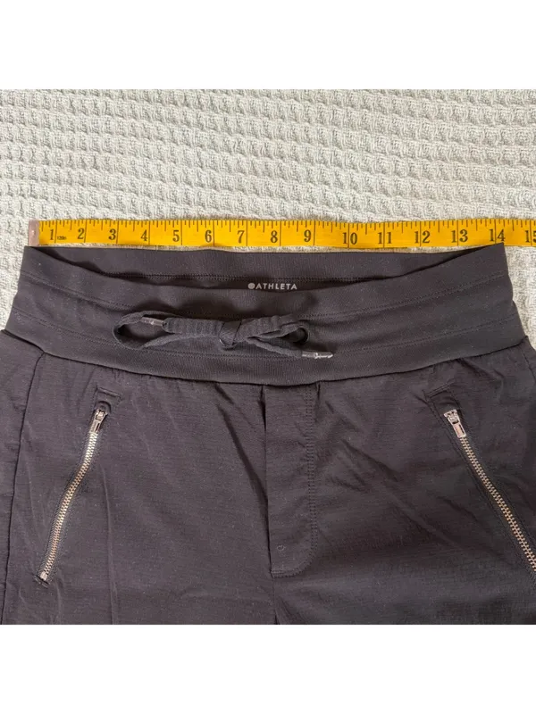 Athleta Trekkie North Crop 23" Jogger Pants Womens 4T Tall Black Hiking Outdoor - Image 6