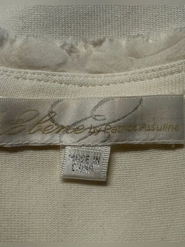 Y2K Fairy Beaded Sheer Silk Cami Halter Top Size S White Coquette Angelcore - Image 8