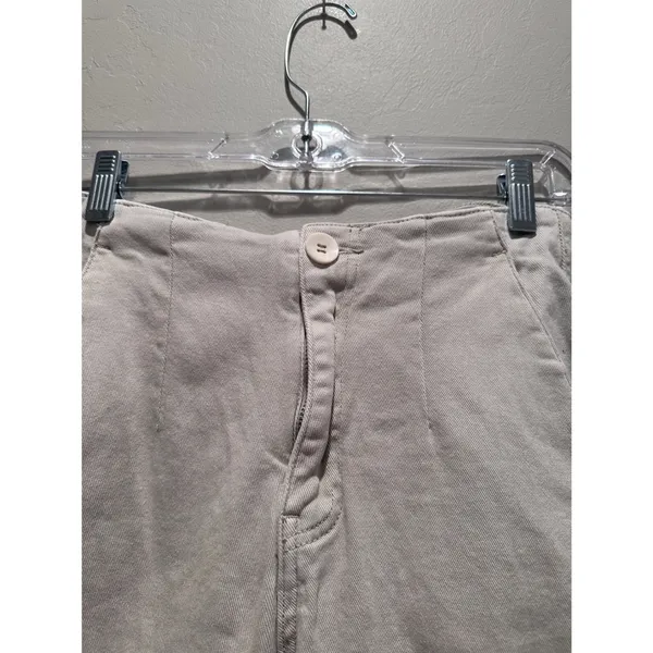 Miou Muse‎ Beige High Waisted Wide Leg Pants Size Small - Image 3