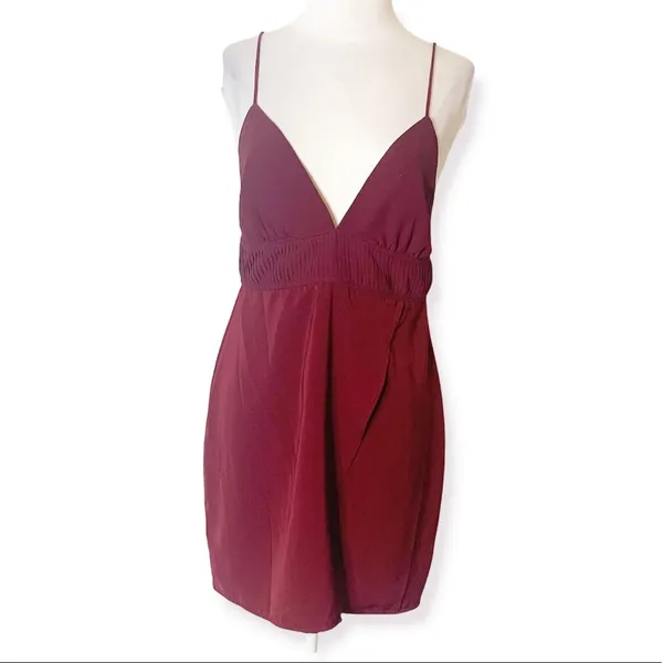 NWT About Us‎ Revolve Andrea Chiffon Mini Dress sz M - Image 8