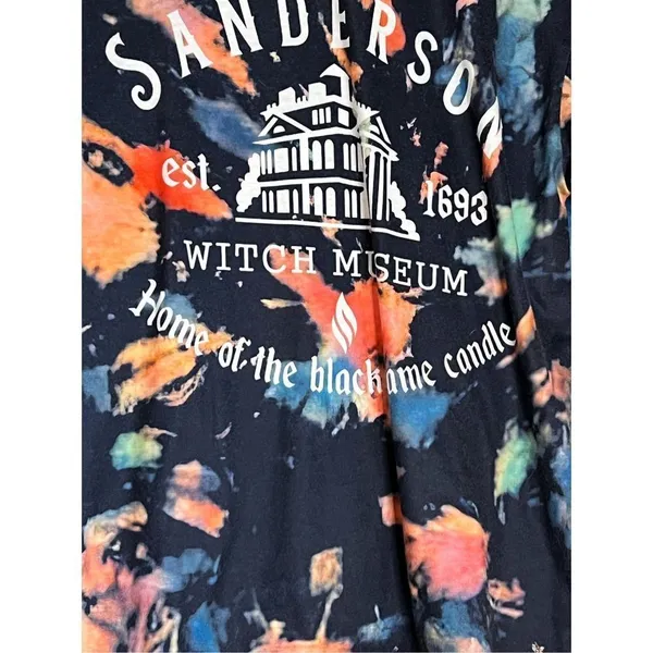 Black Flame Candle Shirt Women Halloween Sanderson Sister Witch Hocus Pocus T-S - Image 3
