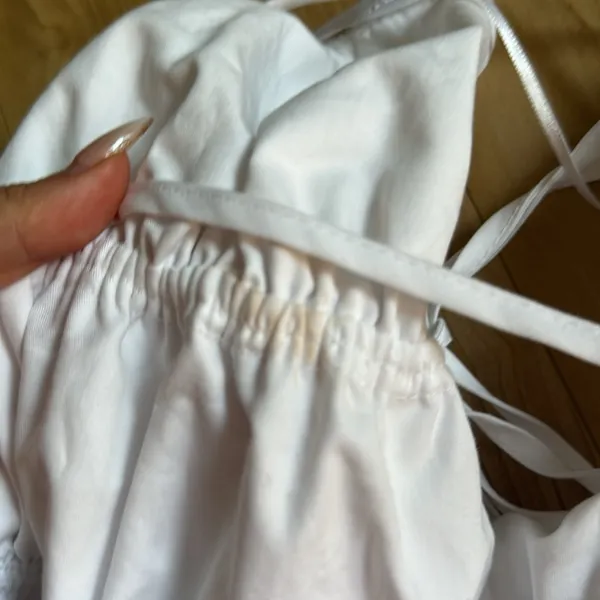 Zara White Mini Dress - Image 4