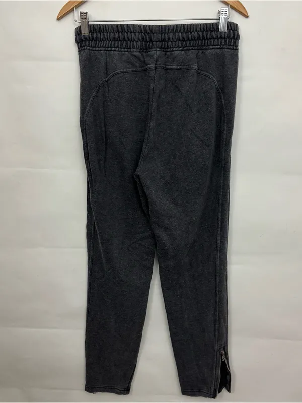Victoria's Secret PINK Charcoal Gray Zipper Ankle Jogger Sweatpants Medium - Image 4