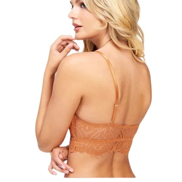Frederick’s of Hollywood Haley All Over Lace Bralette Desert Sun NWT L - Image 2