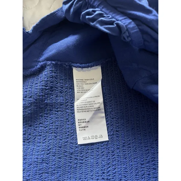 Free People Ashley Cropped Tank OB1716216 Mazarine Blue Motif Women's Xl - Image 10
