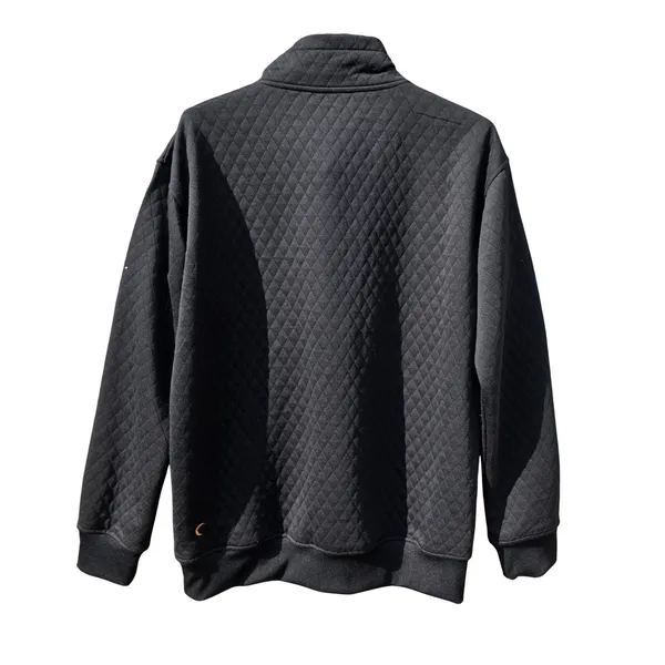 Zyia NWT Active Black‎ Quilted Snap Pocket Sweatshirt Mock Neck Pullover XXL - Image 4