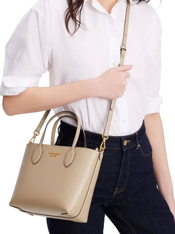 Kate Spade Bleecker Saffiano Nude Leather Medium Tote #Neutral Taupe - Image 2