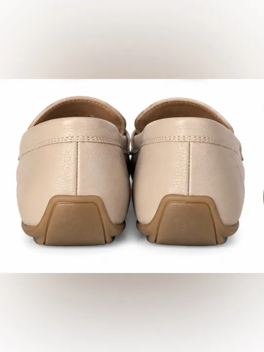 Joie Women’s Size 8 Beige Leather Driving Loafers Moccasins - Image 4