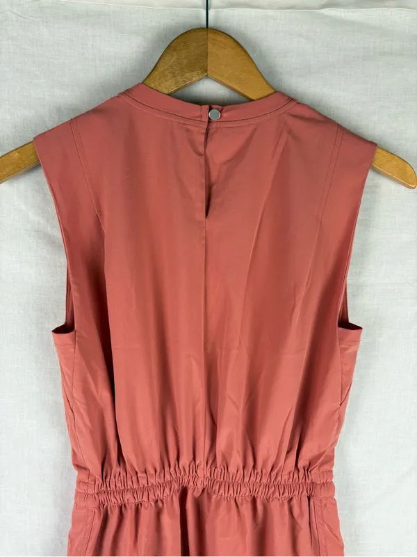CALIA by Carrie Underwood Women's Dolphin Hem Extended Shoulder Dress Rose XS - Image 5