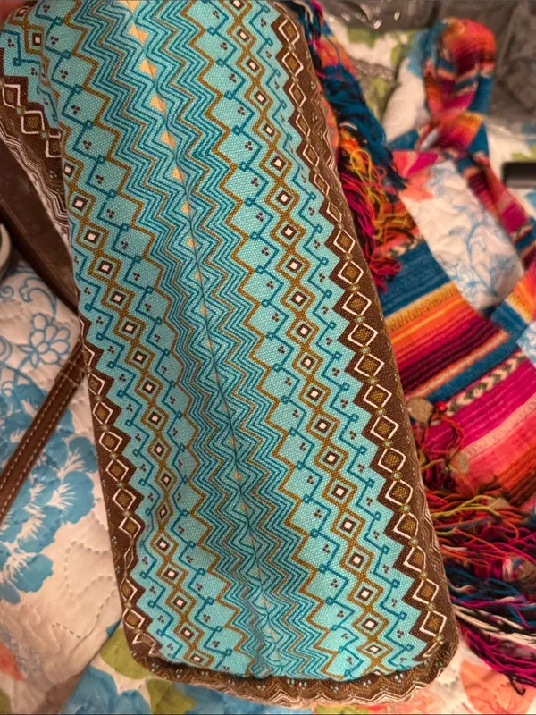 🌈🌈🌈BOGOHO🌈🌈🌈Colorful Boho Fringe Tote Bag - Pink, Blue & Multi - Image 12