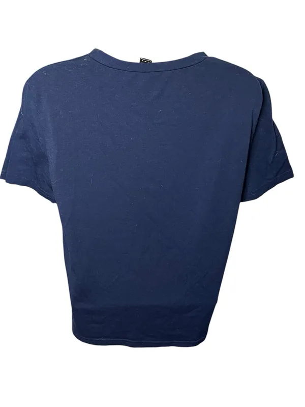 Shein Touchdown Season Football Graphic T-Shirt Short Sleeve Navy M - Image 4