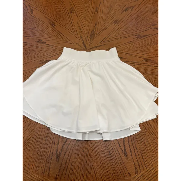 Lululemon Court Rival Skirt Women 0 White High Rise Tennis Skort Pleated Flowy - Image 2