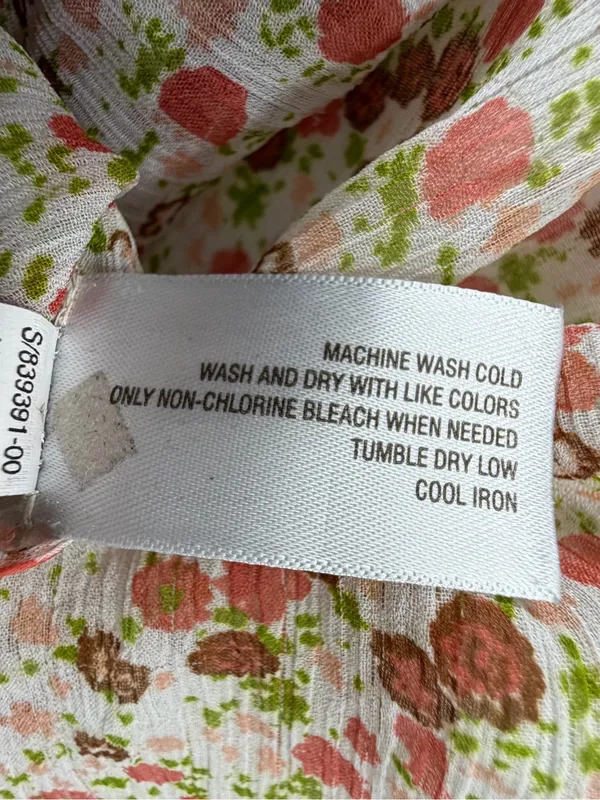Cottagecore Ditsy Floral Smocked Ruffle Blouse Old Navy L - Image 7