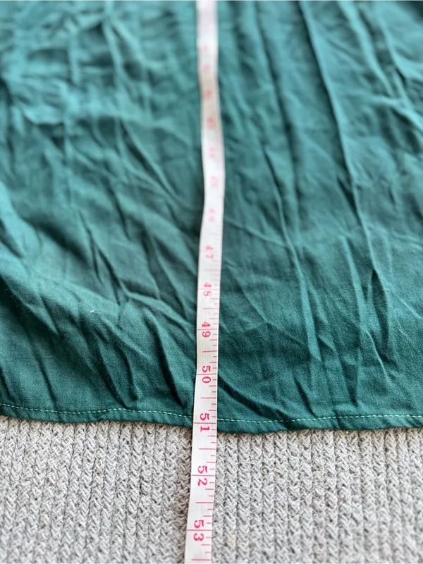 Vintage 90’s Forest Green Boho Long Sleeve Maxi Dress with Embroidered Yoke - Image 8