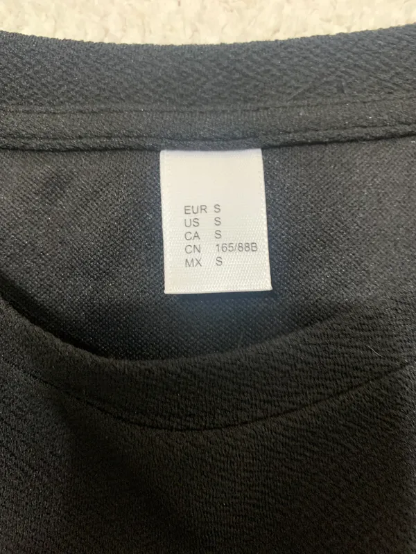 SheIn Black Peplum Top - Image 2