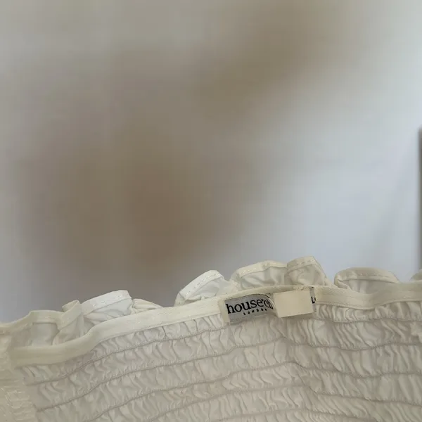 House of‎ cb SAMAYA WHITE GATHERED TOP NWOT size XL - Image 5