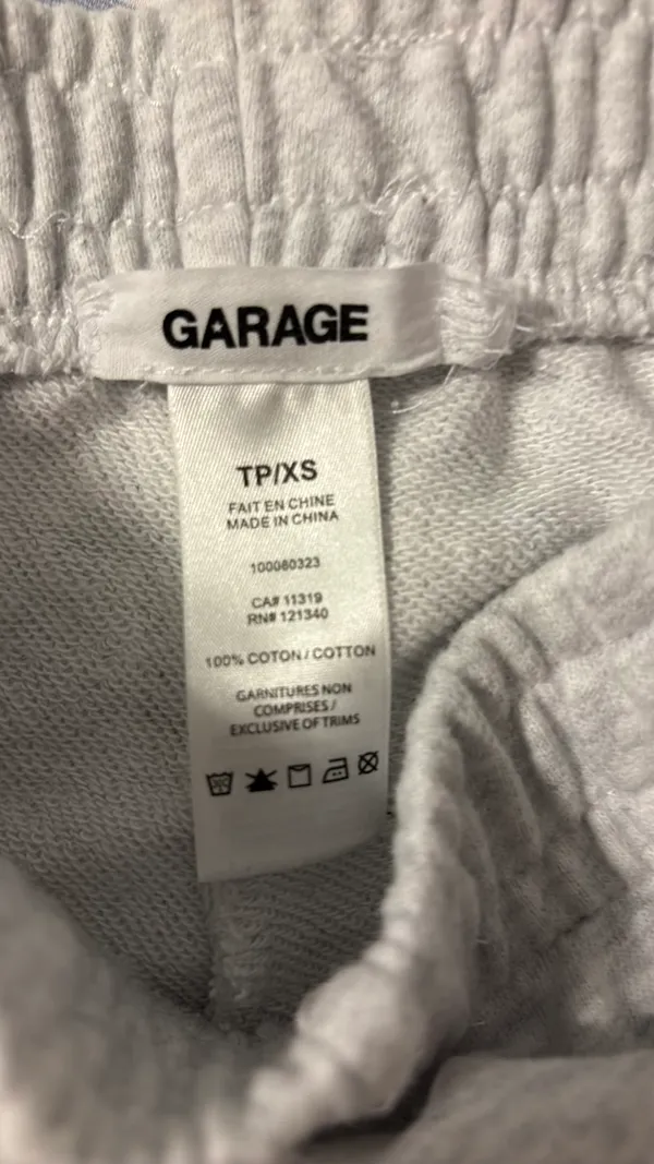 Light Grey Garage Shorts Sweat - Image 2