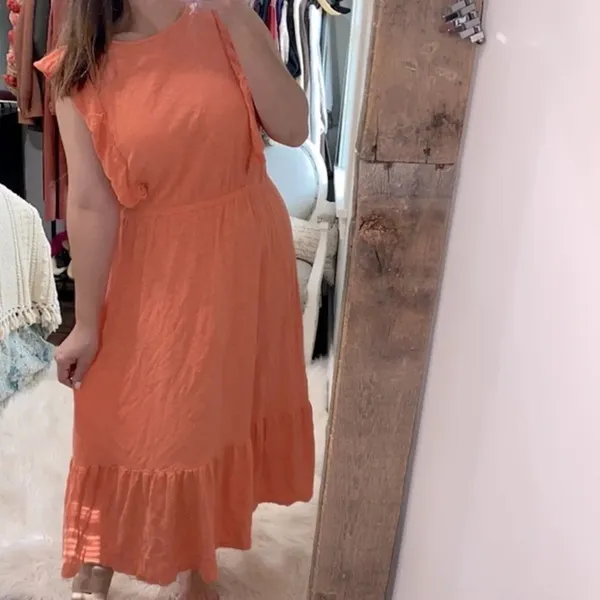 LOFT maxi dress cotton size XLarge - Image 2