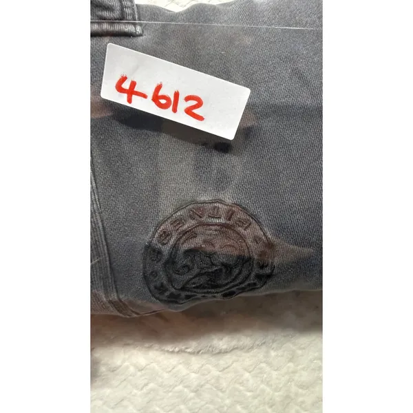 Gymshark Heritage Cargo Joggers Washed Grey Embroidered Crest Sweatpants XS - Image 7