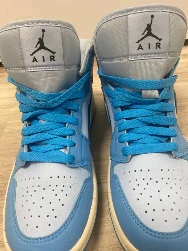 Nike Air Jordan 1 Mid Blue Sneakers - Image 10