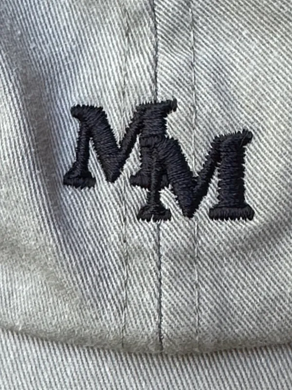 MM Embroidered Baseball Cap Light Olive Green by ADAMS - Image 2