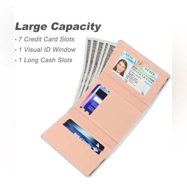 *30off3* NWT.Broadway Credit Card Slim‎ Wallet with 7 Card Slots & ID Window.​ - Image 3