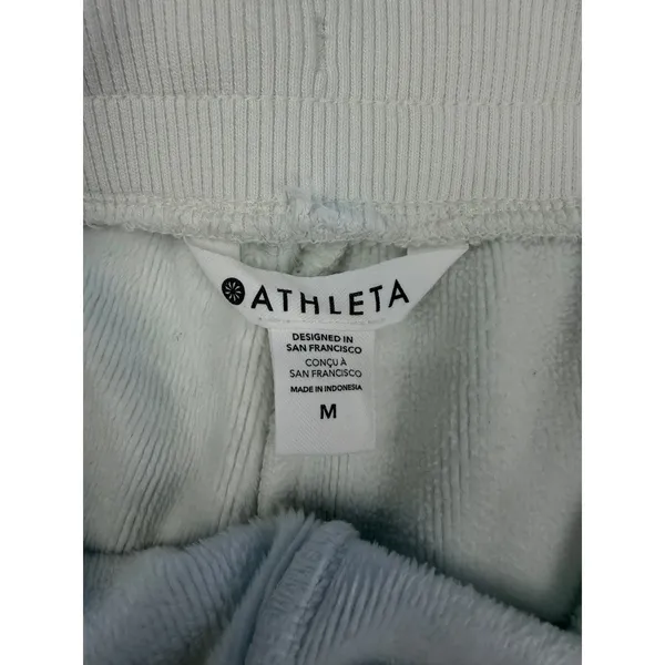 Athleta Jogger Pants Womens M Gray Sweatpants Zip Ankle Athleisure Lounge - Image 10
