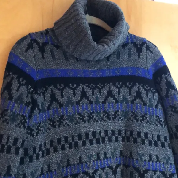 Madewell Ice Blue Fair isle Turtleneck Sweater - Image 5