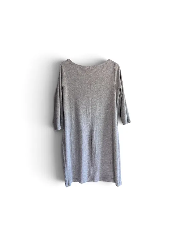 GAP Gray 3/4 Sleeve Knit Dress Size XL - Image 4