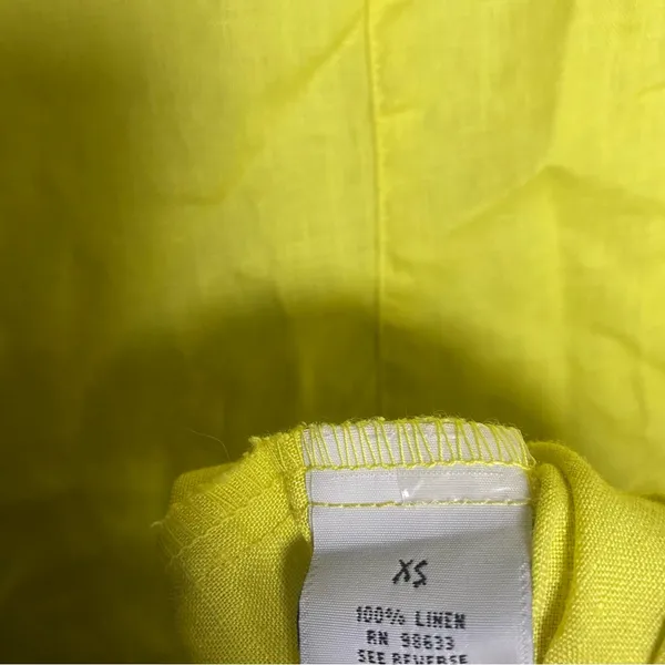 Women's Sleeveless Lime Yellow Summer linen Midi Dress Coastal‎ Beach Breathable - Image 4