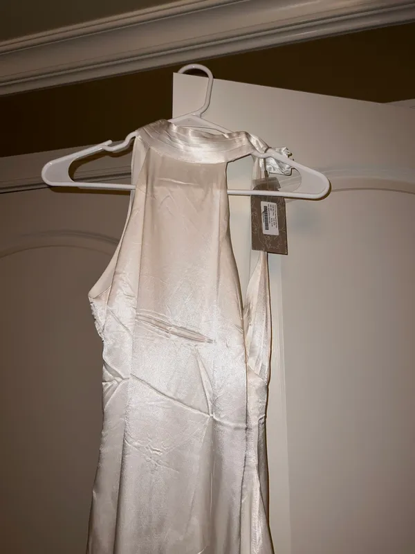 Meshk Claire satin dress - Image 8