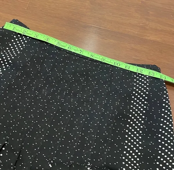 Talbots Silk Black White Dot skirt - Image 3
