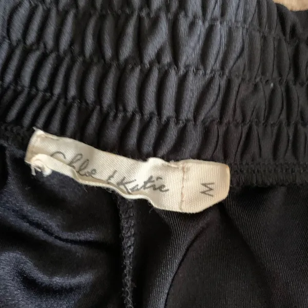 Snap Button Track Pants Black - Image 3