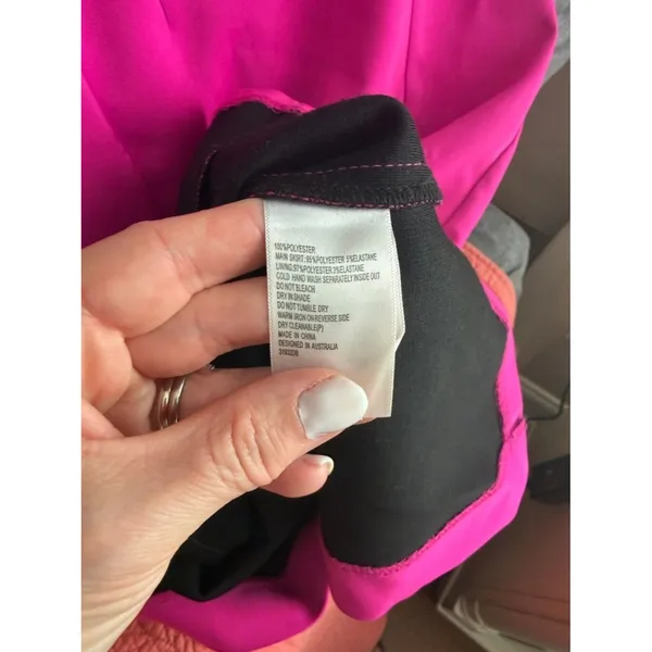 BARDOT HOT PINK PIN UP DRESS SIZE 4 Barbiecore Bodycon - Image 6